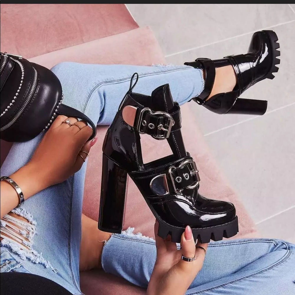 Chunky Heeled Booties